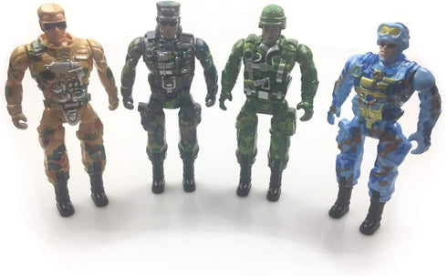 4 Pack Jumbo Soldier Deformation Easter Eggs - Toys Inside for Kids, Boys, Girls Easter Gifts, Basket Stuffers