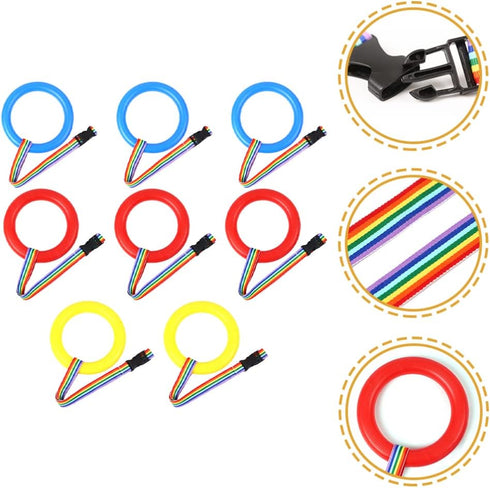 Kids Walking Rope - 8pcs Detachable Hold A Ring Walking Rope with Handles for Daycare Outdoor Safety