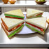 Generic 4PCS Simulation Food Artificial Vegetable Sandwich,Faux Vegetable Sandwich, Fake Food Bread Model Photography