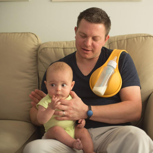 TreaHome Baby Bottle Holder Hands Free, Hands Free Bottle Holder for Dad Anti-Shedding and Anti-Slip Suitable for Most