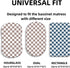 FIGEPO 4 Pack Checkered Bassinet Sheets Neutral Breathable Fitted Baby Sheets Nursery Sheets for Baby Boys or Girls