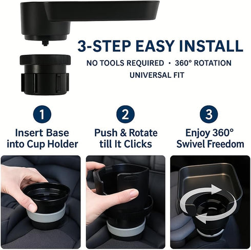 DCG Center Car Seat Tray for Kids, Adjustable Base Seat Tray, Car Seat Snack Tray, Car Seat Cup Holder Tray, Seat Tray