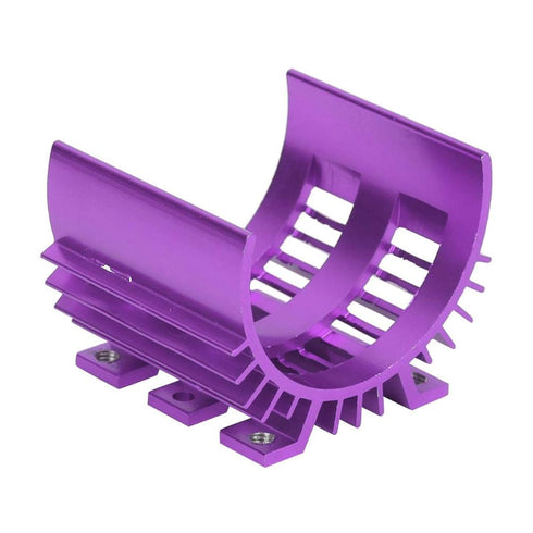 RC Heat Sink for Motor, Remote Control Car Engine Cooler, Fits Wltoys 144001 1/14 RC Car Upgrade Parts (Lila)