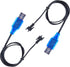 YMgopong 3pcs 3.7V SM-2P 3.7V USB Charger Cable with Connector for RC Cars, Trucks, Boats, and Stunt Vehicles