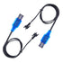 SAMLOO 2 Pack 3.7V SM-2P 3.7V Lipo Battery USB Charger Cable Port Cable for RC Boat Car Truck Toy Rechargeable Li-Po