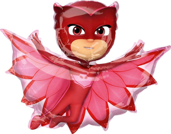 Mayflower Products 33" Anagram Pj Masks Owlette Foil Balloon, Multicolor