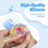 LOOMI 4PCS (6CM/2.93IN) Picking Pads, Seasonal Theme Sensory Fidget Toys Pads - Silicone Skin Picking Relief