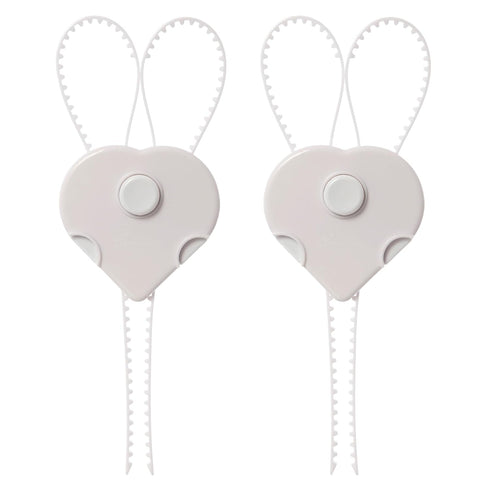 Dreambaby Flexi Lock - Cabinet & Drawer Handle Locks, Safety Straps, White - 2 Count (Pack of 1) - Model L185