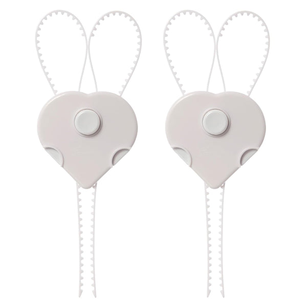 Dreambaby Flexi Lock - Cabinet & Drawer Handle Locks, Safety Straps, White - 2 Count (Pack of 1) - Model L185