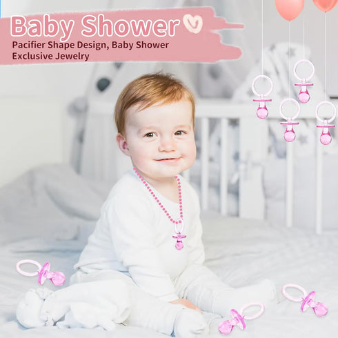 72 2.75 Pcs Baby Shower Pacifiers, Plastic Pacifiers for Baby Shower Game, Baby Shower Decoration DIY, Gender Reveal