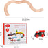 31 Set 15 10 Set Set Joqutoys PCS Wooden Train Cars - Magnetic Train Includes Cars, Bonus Connectors & Storage Bag