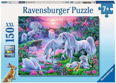 Ravensburger Unicorns in Sunset Glow - 150 Piece Jigsaw Puzzle for Kids