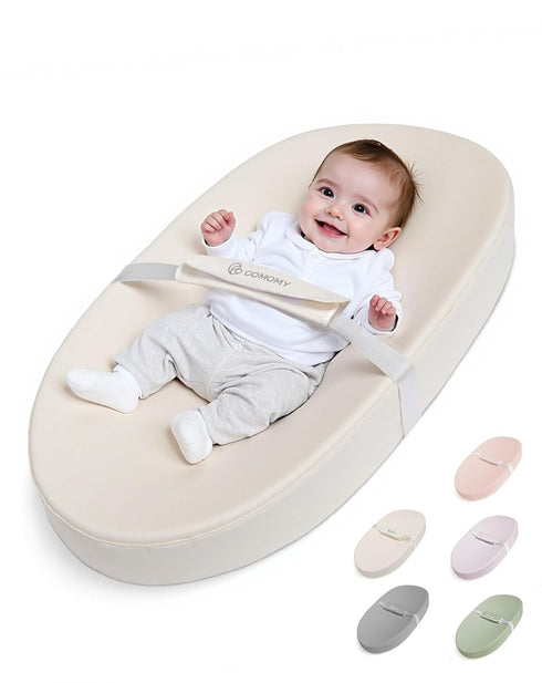 COMOMY Baby Changing Pad with Wipeable & Waterproof PU Cover, Contoured Diaper