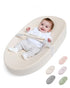 COMOMY Baby Changing Pad with Wipeable & Waterproof PU Cover, Contoured Diaper