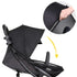 2-in-1 2-Way Beberoad Love Universal Stroller Sun Shade & Mosquito Net Baby Stroller Cover with UV Protection & Zipper