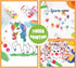 Set 3+ Early Learning Kids Paint Washable Finger Paint with Assorted Painting Brushes Sponges Portable Case for Kids