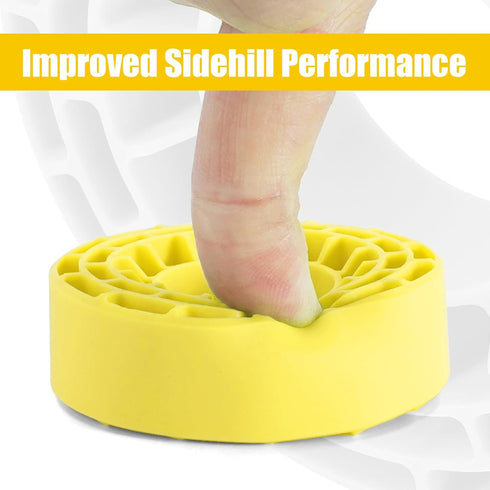 INJORA Silicone Rubber Inserts for 62-64mm*24mm 1.0" Tires (Large Yellow)