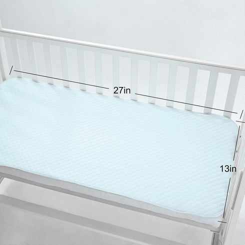27x13in 3 Count) Pleasant Boulevard | Portable Waterproof Baby Changing Pad Liner, Washable Reusable Changing Table