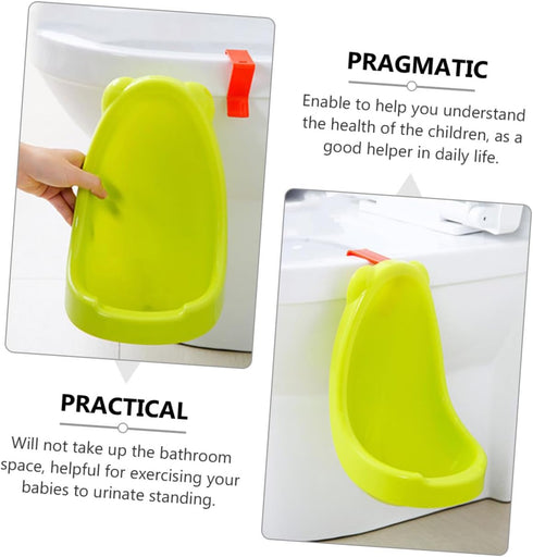 Hanging Urinal for Boys with Cartoon Design Lightweight and Easy to Clean Potty Trainer Space-saving Wall-mounted Pee