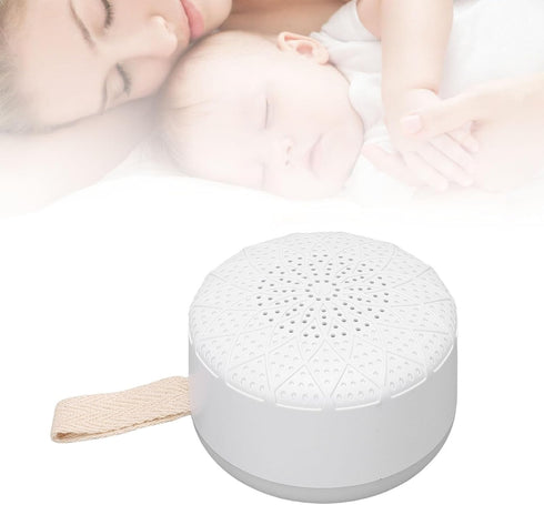 Hamwesh 24 12 White Noise Machine, Adjustable Warm Night Light Soothing Sounds Portable Pocket Size Sound Machine, Baby