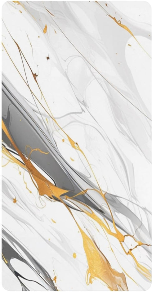 Bseiialft White Gray Gold Marble Crib Sheets for Boys Girls Soft and Breathable