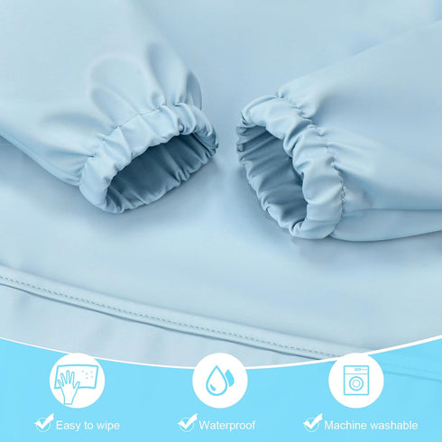 Accmor Full Sleeve Waterproof Baby Bib for Toddlers - Machine Washable Smock