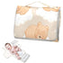 WELLDAY Cute Bears Portable Diaper Changing Pad - Waterproof Foldable Baby Diaper Changing Pad with Built-in Pillow