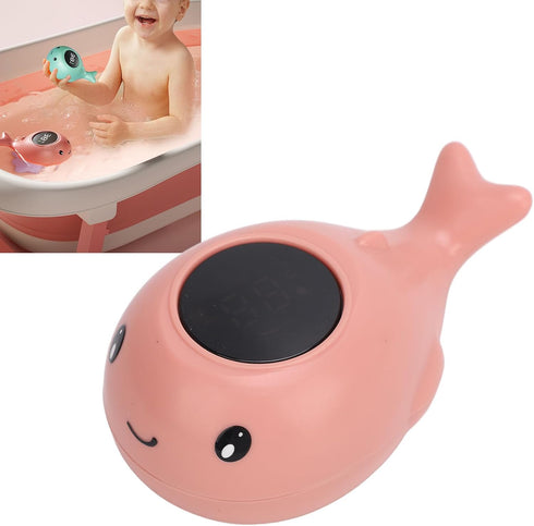 Cute Whale Design Electric Baby Bath Temperature Display Suitable for Newborns Portable and ABS Material, Cartoon