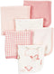 Carter's 6-Pack Washcloths (Pink/Ivory)
