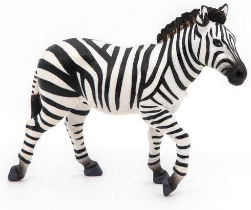 Papo Hand-Painted Male Zebra Figurine - Wild Animal Kingdom Collectible for Children, Suitable for Ages 3+