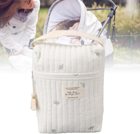Travel Baby Diaper Bag - Organizer for Bottles, Wipes, and More