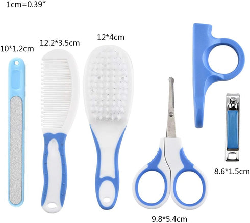 BOGEEL 6 Set (0-3 Pcs Baby Hair Daily Care Newborn Kids Grooming Brush and Manicure Daily Care Years+),Plastic