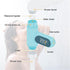 HABCGYUR 360 Digital Gauge. Shower Thermometer LED Display Baby Bath Water Meter Rotation Flow Self-Generating