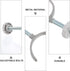 Stair Gate Spindle Rod Safety Banister Adapter, U Shape Rubber Coated Pressure Gates Accessory for Mounted Pet Dog Gate