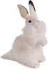 Rabbit Plush Animal Toy, 13", White - Hansa