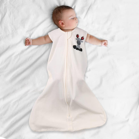 The Peanutshell Wearable Blanket Sleep Sack - Woodland Moose & Buffalo Plaid for Baby Boys or Girls