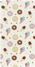 Jynexis Donut Ice Cream Beige Pattern Baby Crib Sheets, Cotton Fitted Crib Sheet,