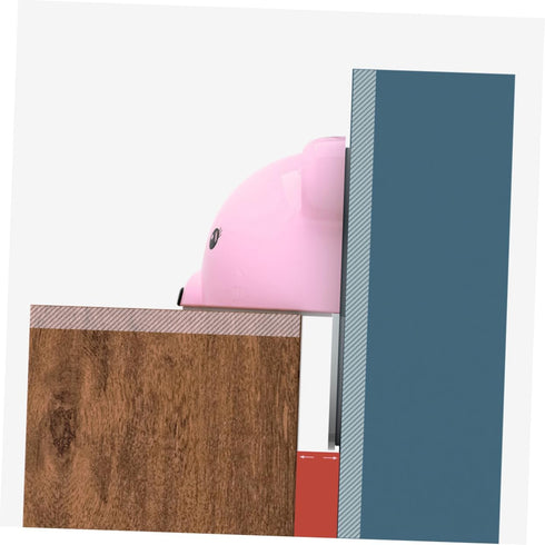 Punch Cartoon Bear Furniture Anchors Anti-tip Wall Safety Kit for Boy Girl and Pet Proofing Pink Securely Stabilizes