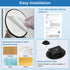 AOSITE Refrigerator Lock, Combination Black Combo Locks for Adults, 2 Pcs Child Safe