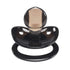 Set LittleForBig BigShield Adult Sized Pacifier Candy Gloss Pacifiers - Black & Crystal