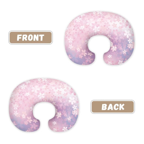 Hechitok Cozy Cherry Blossom Nursing Pillow Covers for Breastfeeding Pillow, Nursing Slipcover Breastfeeding Pillow