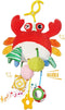 ElapseGlow Crab Baby Toy - Clip-On Hanging Sensory Toy for Car Seat, Stroller,