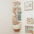 Stuffed Animal Storage Zoo with Decorative Muslin Garland - Cute Wooden Toy Storage Organizer for Kids Playroom