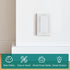 CLYMENE Light Switch Cover Guard, Child Proof Wall Switch Cover, Rocker Style, 4 Pack, White