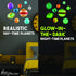 Great Explorations 3-D Solar System Glow In The Dark Ceiling Hanging Kit with 3D Planets and Star Stickers
