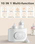 10-in-1 Bottle Warmer, Fast Baby Bottle Warmer for Breastmilk & Formula, Double Milk Warmer with Timer, Accurate Temp