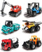 Construction Trucks 6pcs Colorful Mini Assorted Vehicles Alloy Diecast Car Sand Box