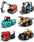 Construction Trucks 6pcs Colorful Mini Assorted Vehicles Alloy Diecast Car Sand Box