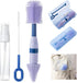 Travel Bottle Brush, 6-in-1 Portable Travel Bottle Cleaner Kit with Small Bottle