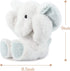 TCBunny Baby Elephant Bedtime Stuffed Animal Plush Toy Gift, 11", Kids, Amy (White)